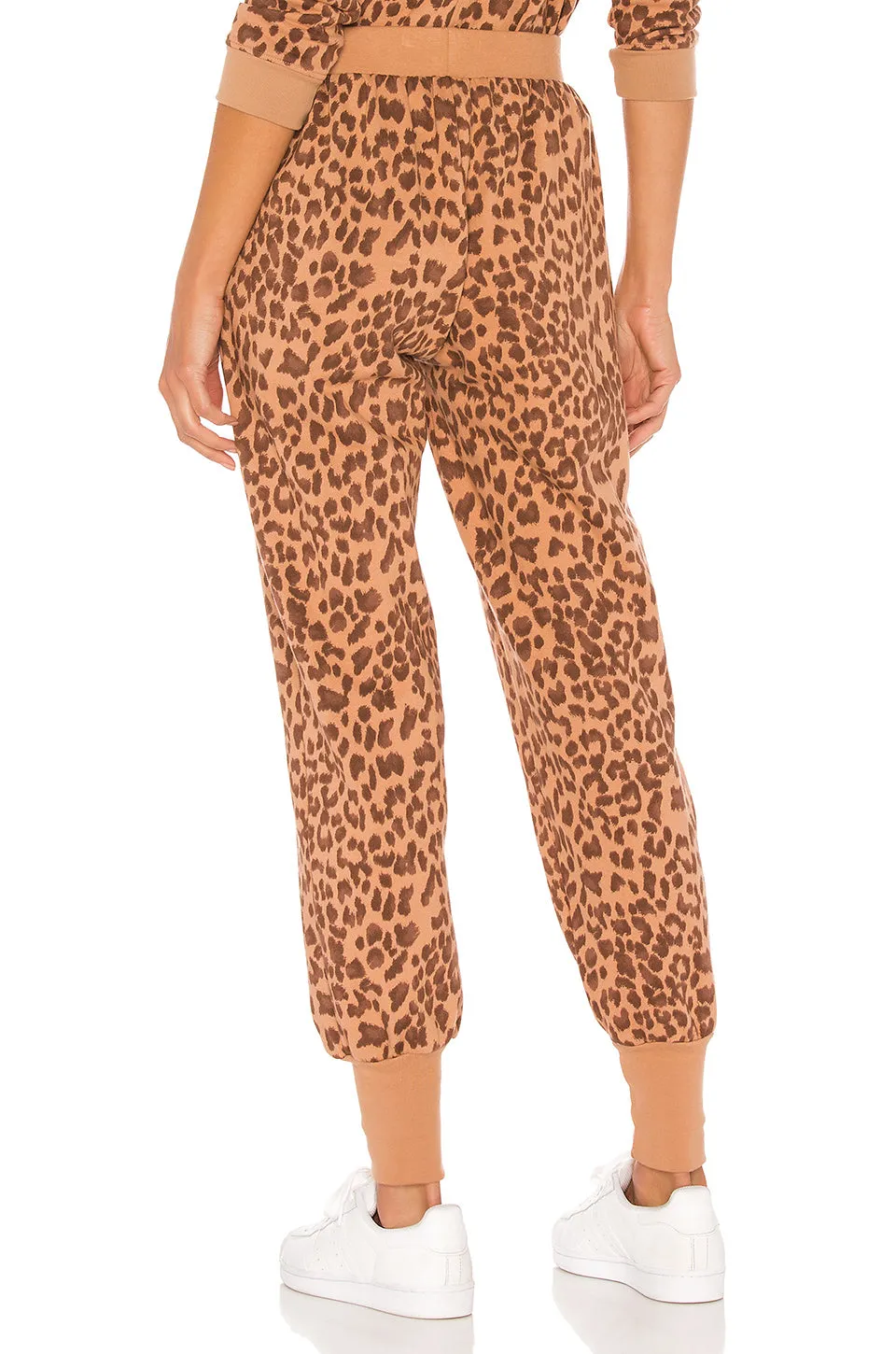 Strut This Femme Jogger Sweatpant Tan Freckle