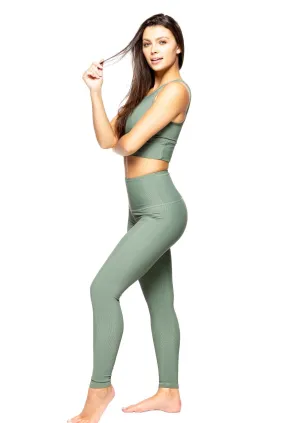 Strut This Kendall Ankle Legging Sage Rib