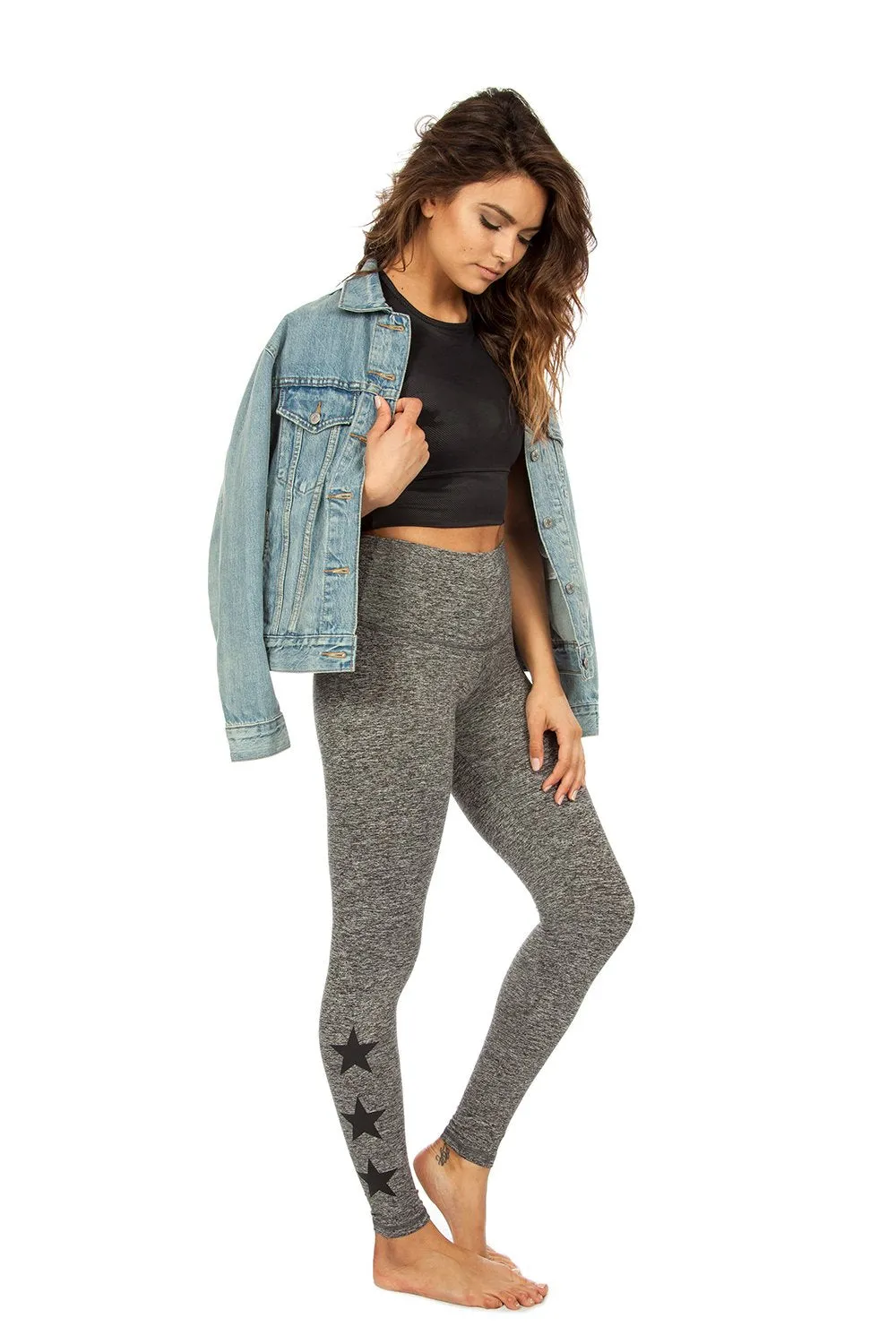 Strut This Star Ankle Grey/Moss Black Legging