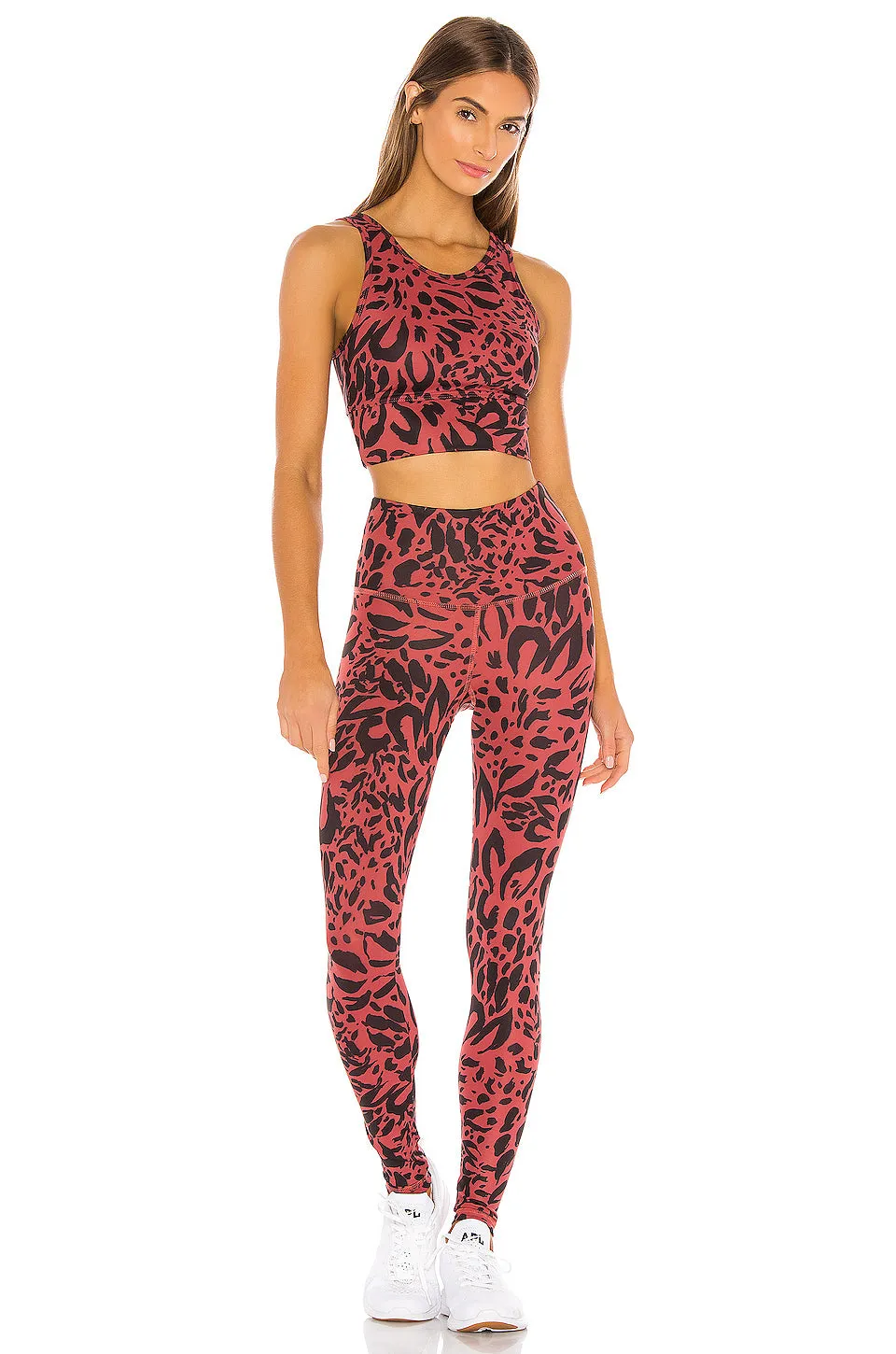 Strut This Teagan Ankle Legging Auburn Cheetah