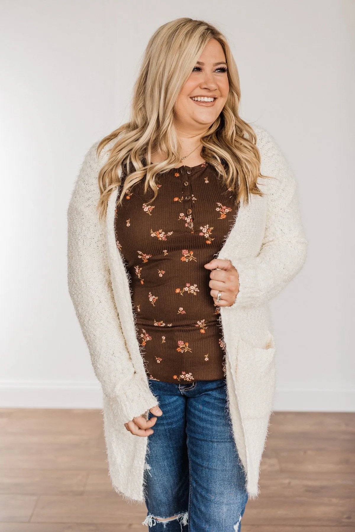 Strut Your Stuff Knit Cardigan- Ivory