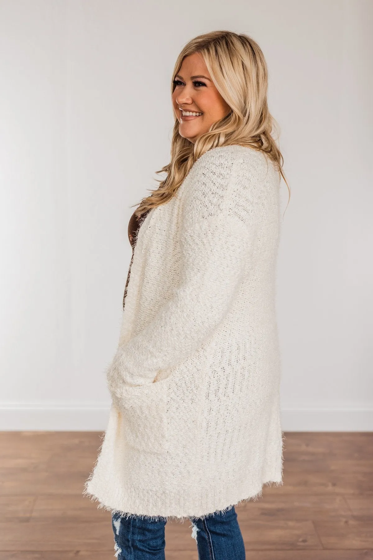 Strut Your Stuff Knit Cardigan- Ivory