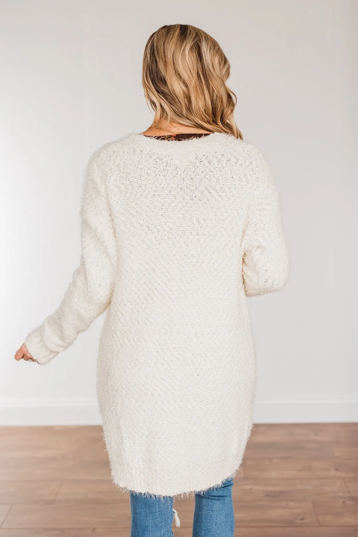 Strut Your Stuff Knit Cardigan- Ivory