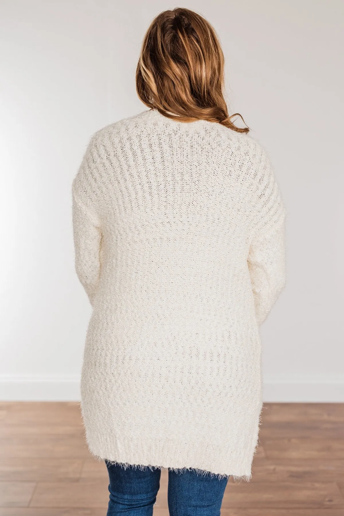 Strut Your Stuff Knit Cardigan- Ivory