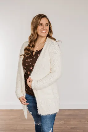 Strut Your Stuff Knit Cardigan- Ivory