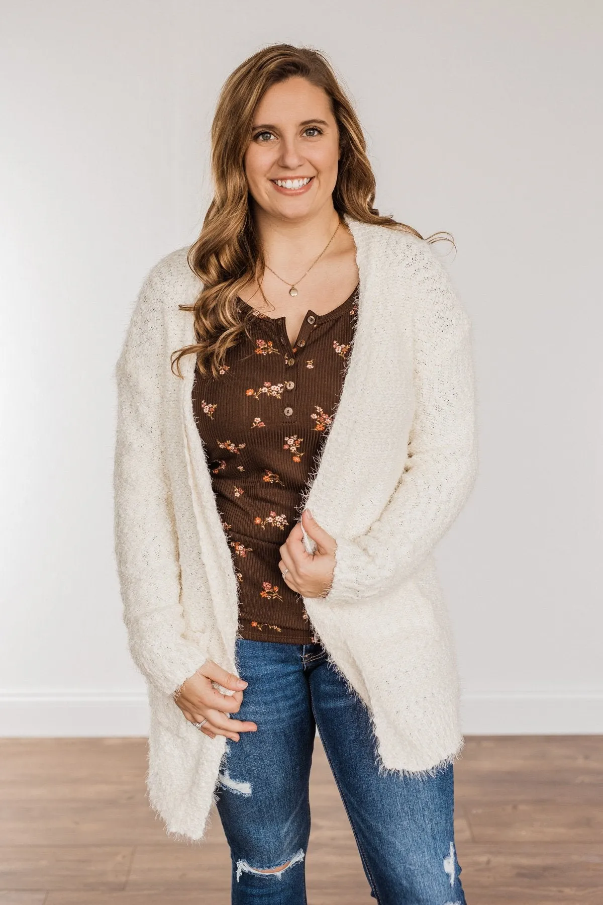 Strut Your Stuff Knit Cardigan- Ivory