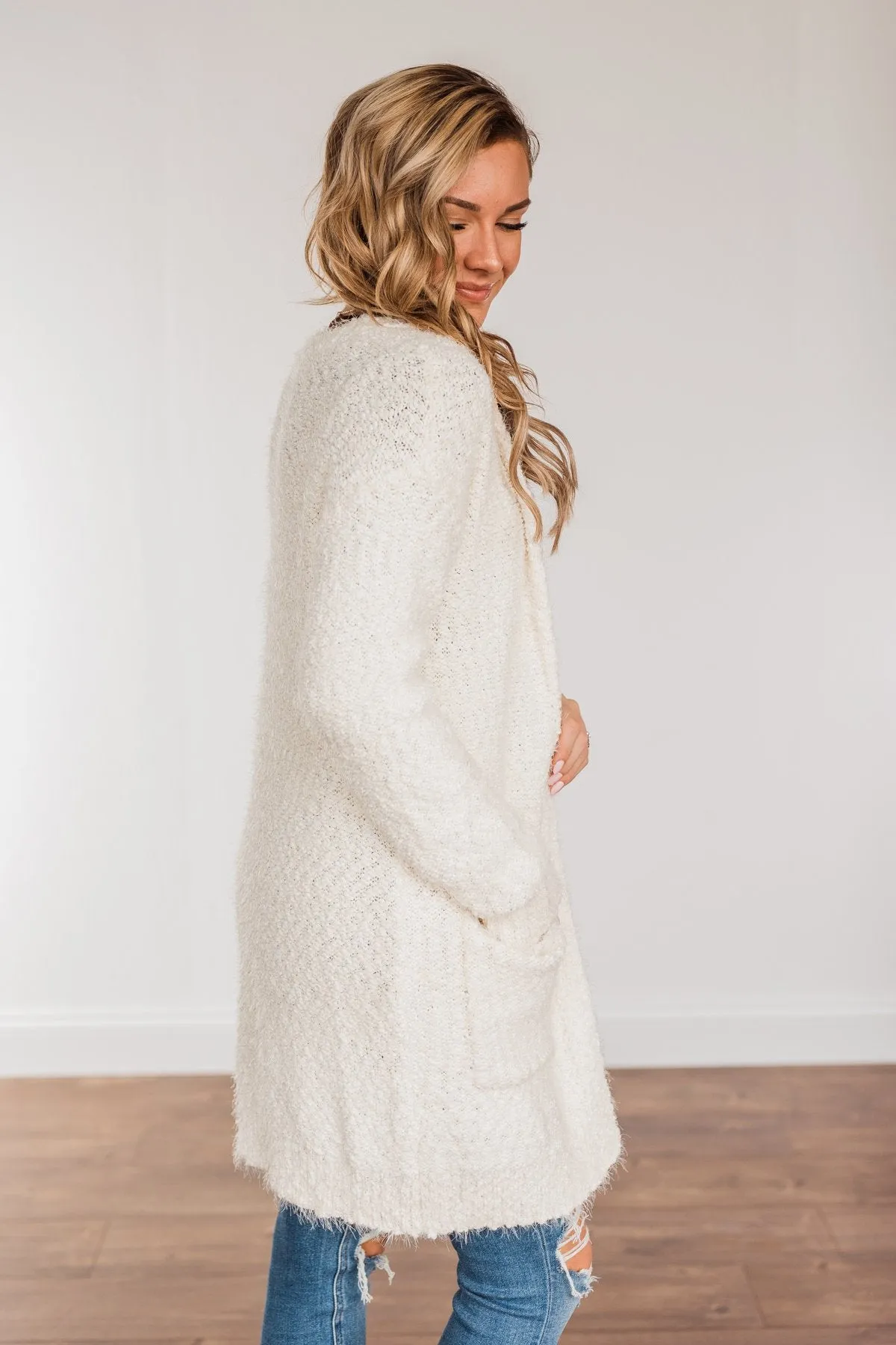 Strut Your Stuff Knit Cardigan- Ivory