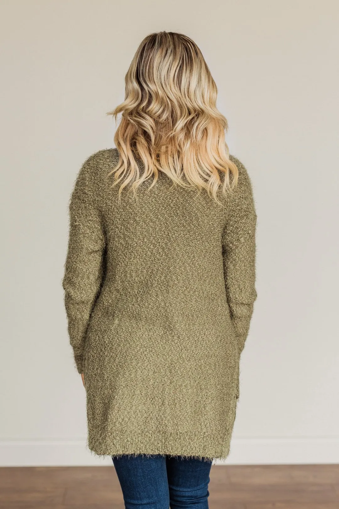 Strut Your Stuff Knit Cardigan- Olive