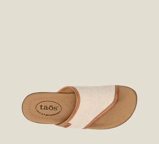 Taos Womens Boundary Sandals- Natural Hemp