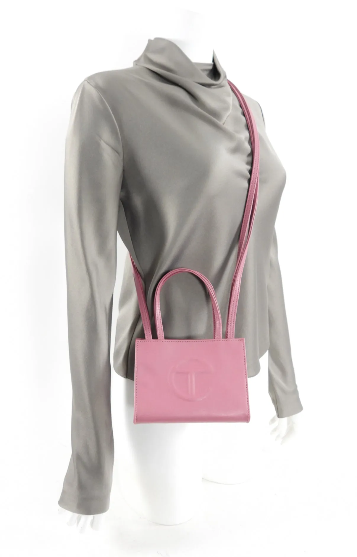 Telfar Quartz Pink Mini Two-Way Crossbody Bag