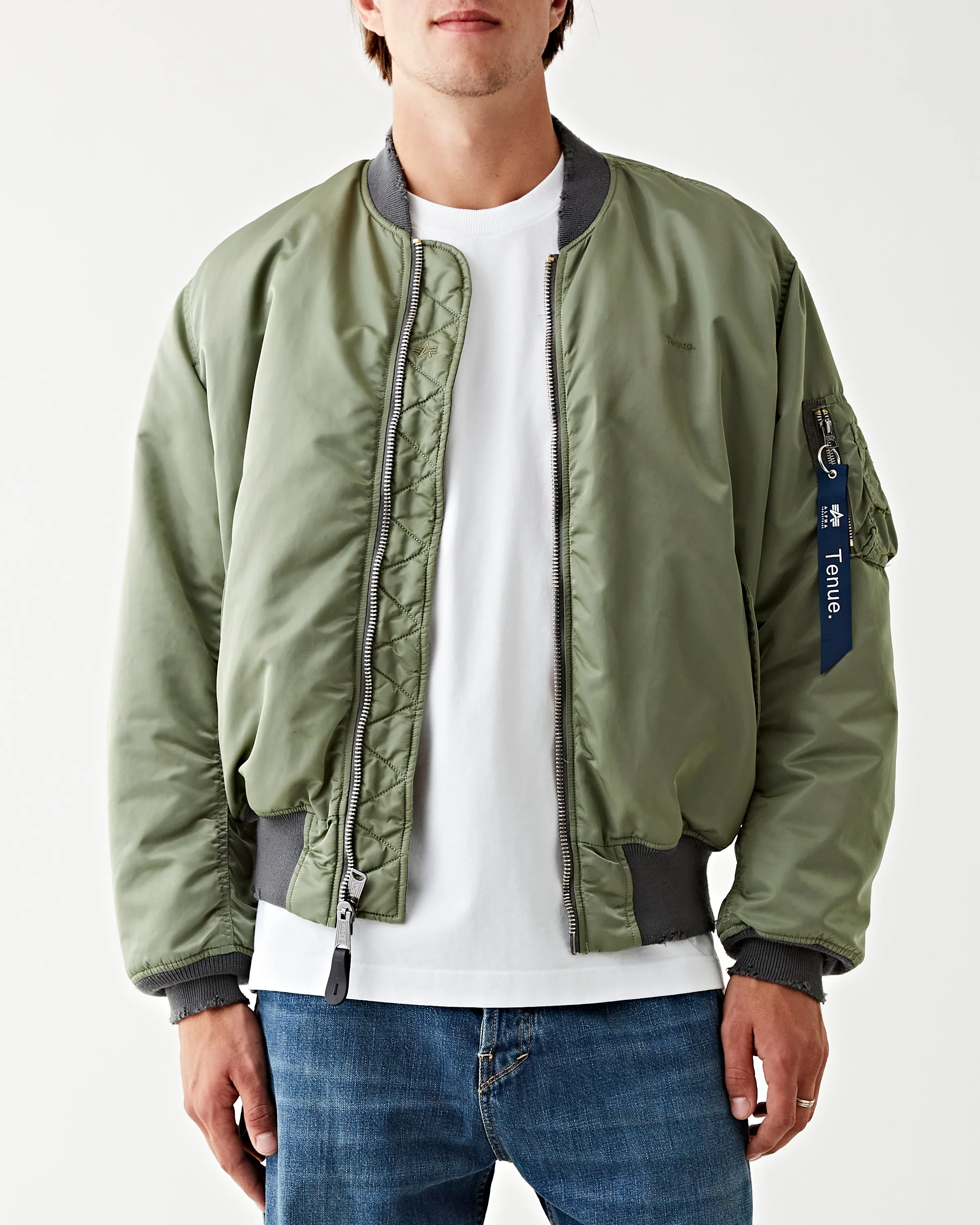 Tenue. x Alpha Industries MA-1 Bomber Jacket Sage Green