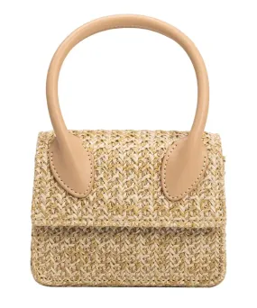 Tyla Straw Crossbody Bag - Natural