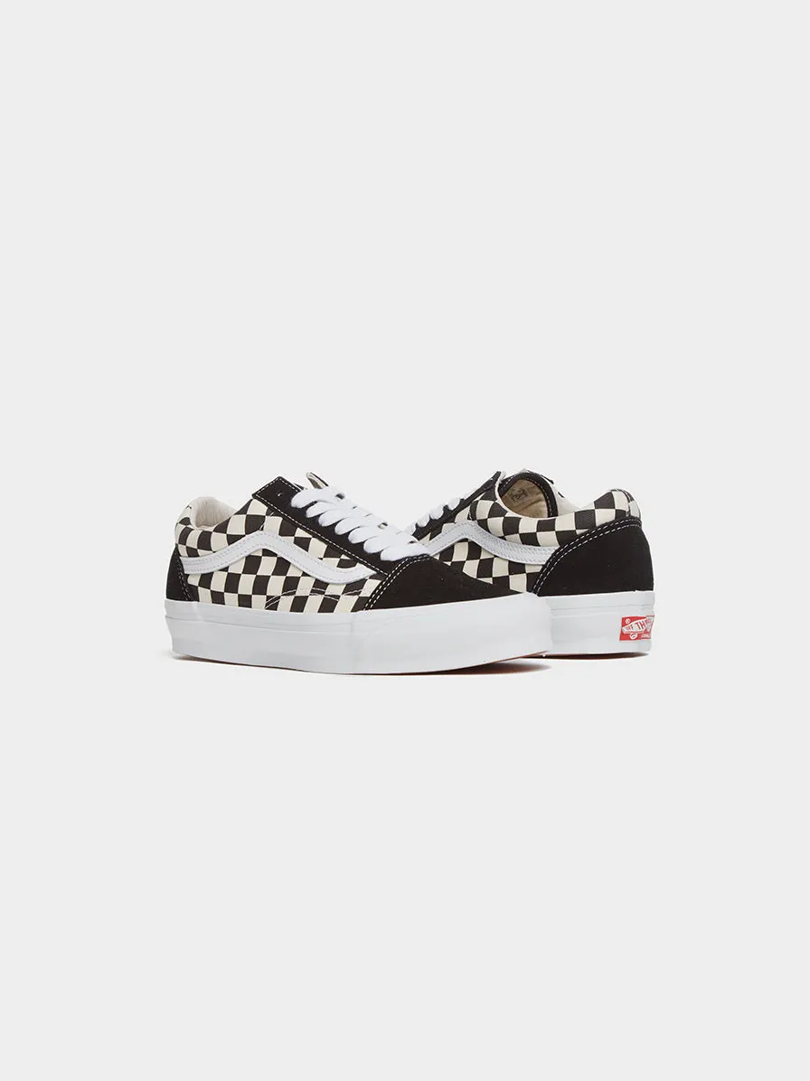 U OG Old Skool LX, Black / Classic White Checkerboard