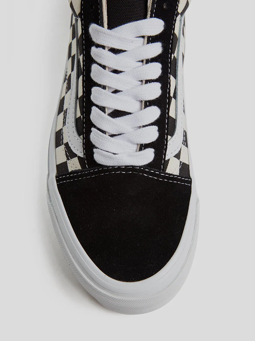 U OG Old Skool LX, Black / Classic White Checkerboard