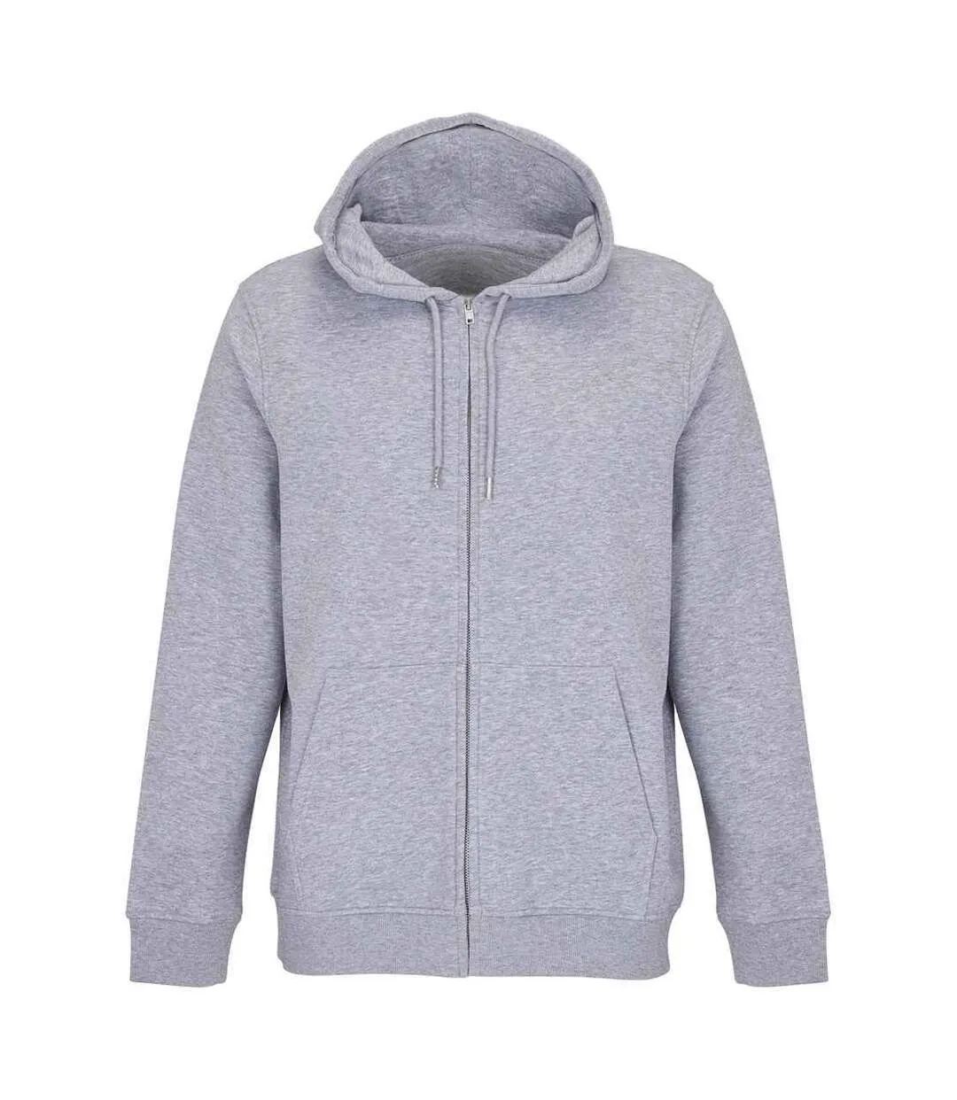 Unisex adult calipso marl full zip hoodie grey marl SOLS