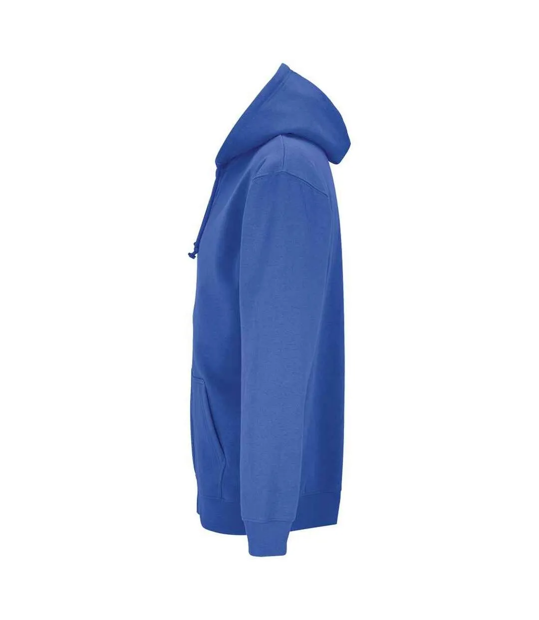 Unisex adult carter full zip hoodie royal blue SOLS