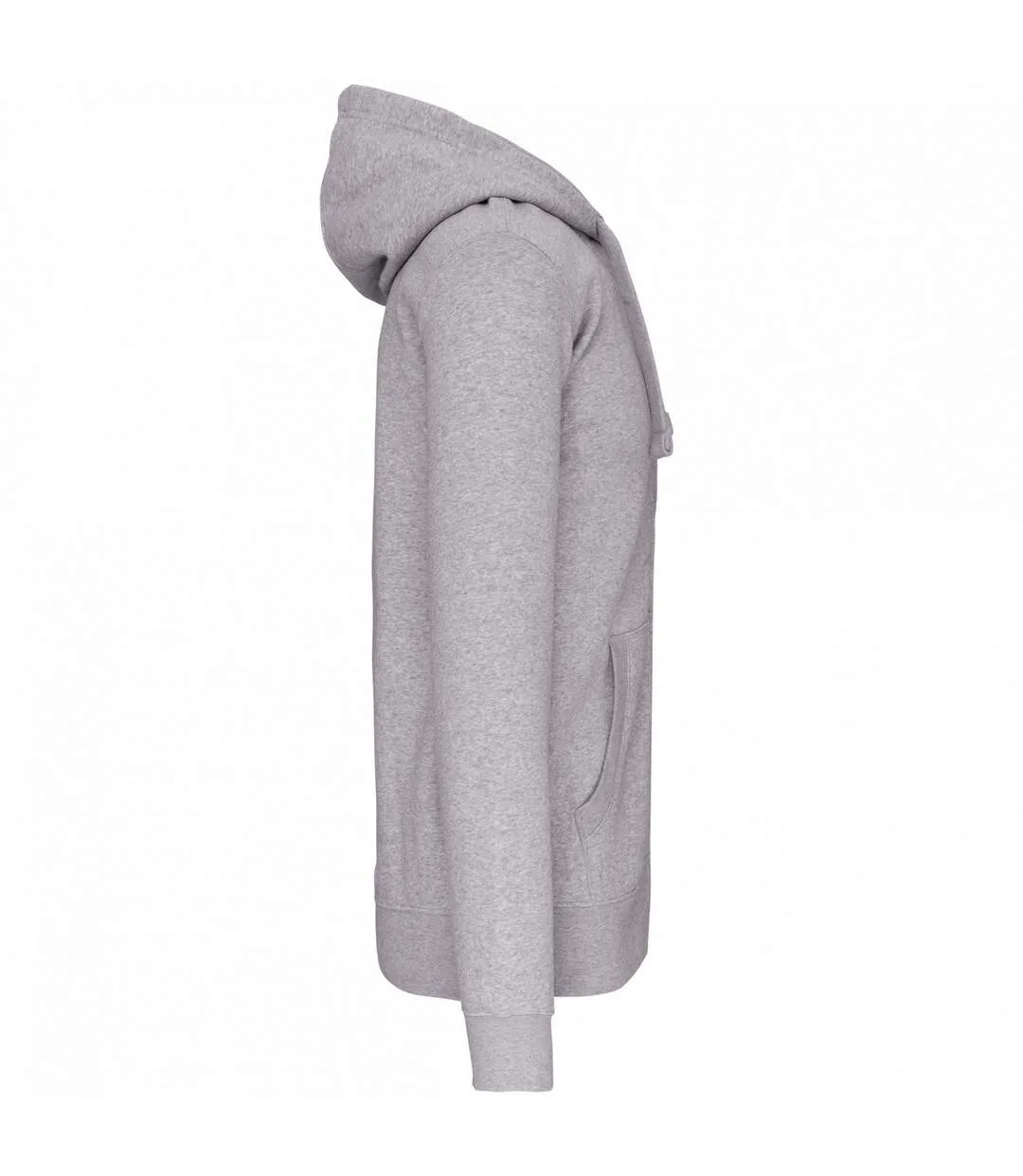 Unisex adult full zip hoodie oxford grey Kariban