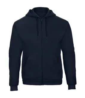 Unisex adult id.205 50/50 full zip hoodie navy B&C