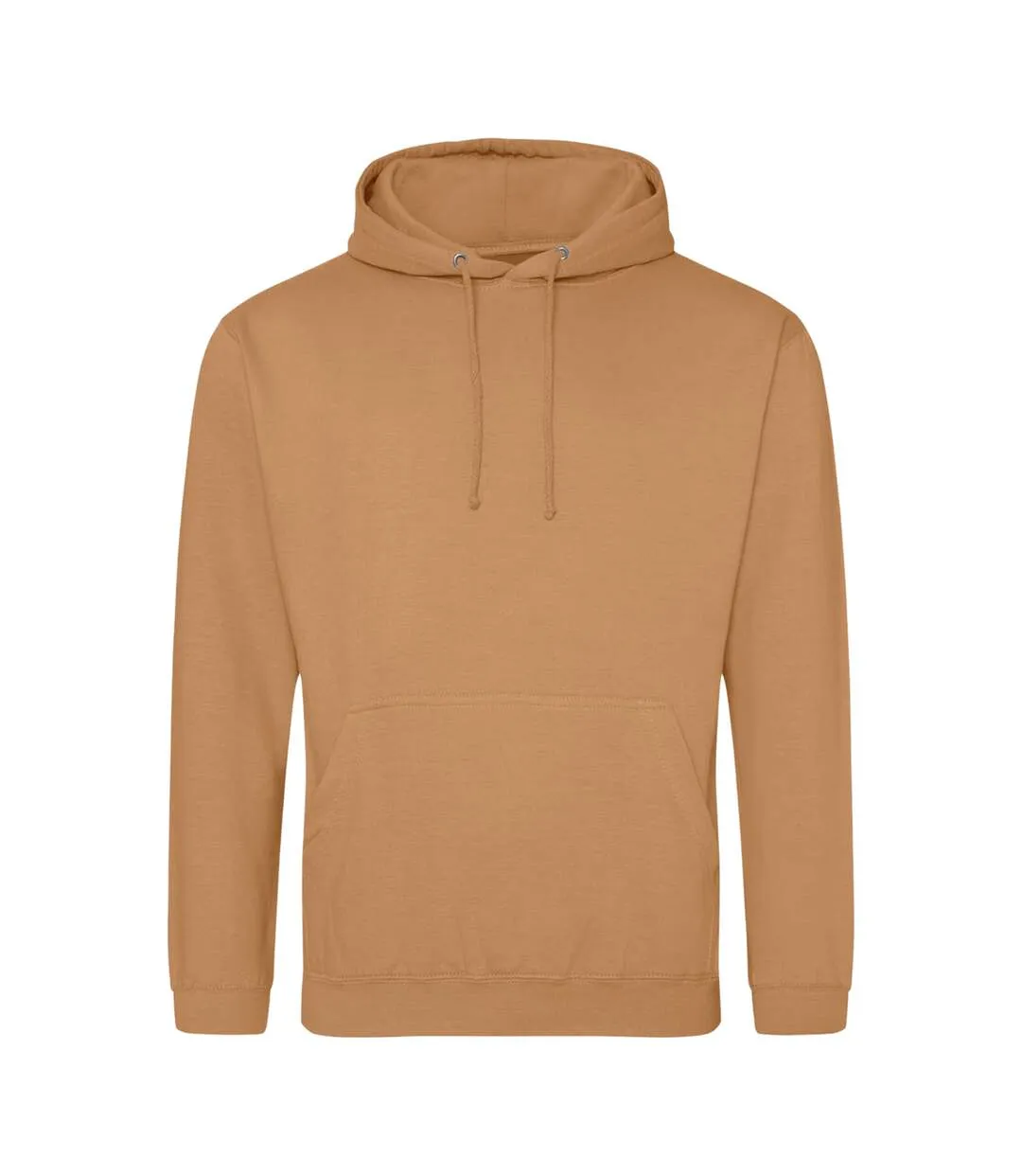 Unisex college hooded sweatshirt / hoodie caramel latte Awdis