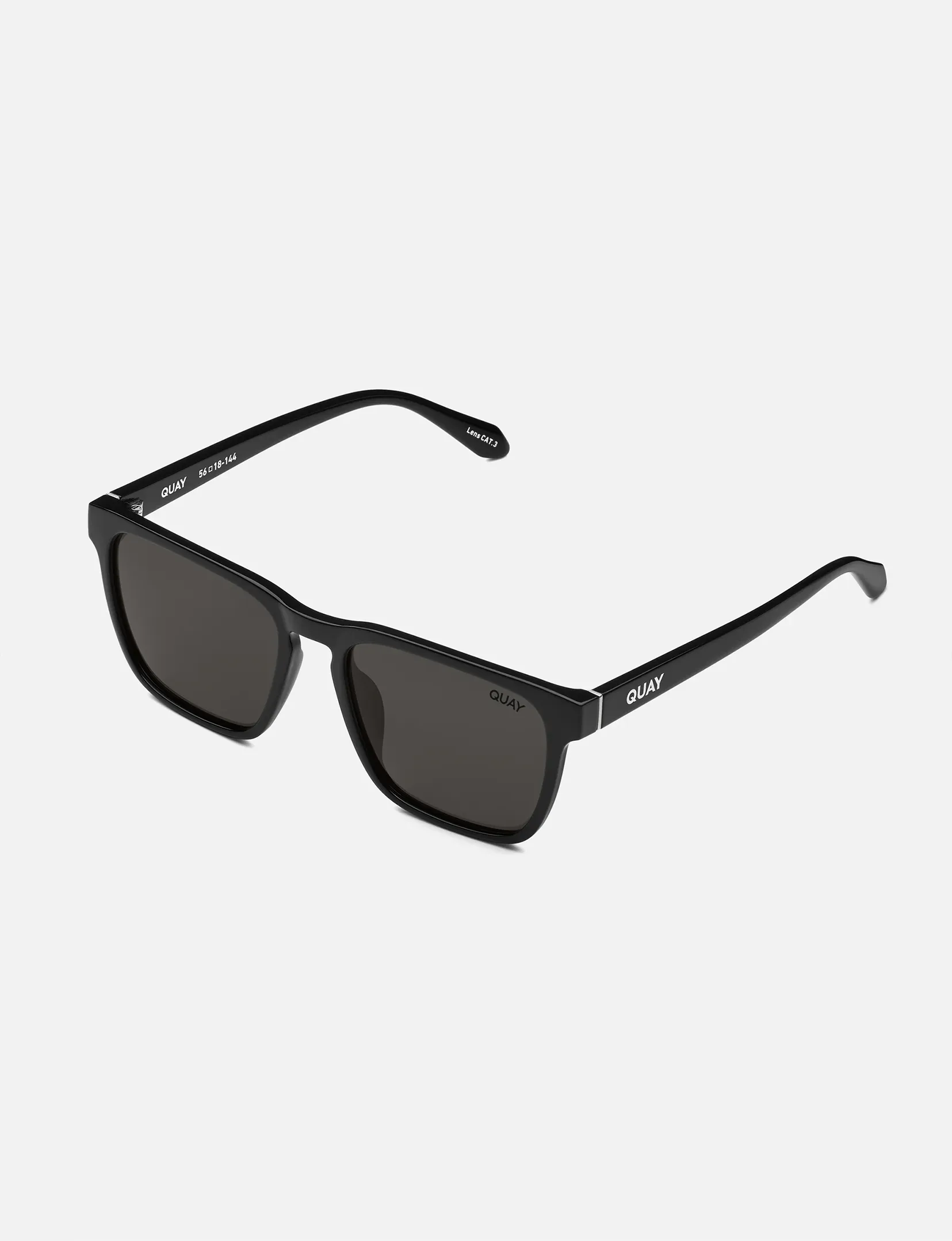 Unplugged Polarized Sunglasses, Black/Black