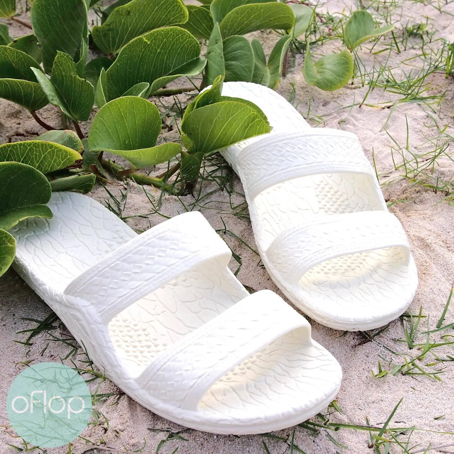 White Jandals® -- Pali Hawaii Hawaiian Jesus Sandals