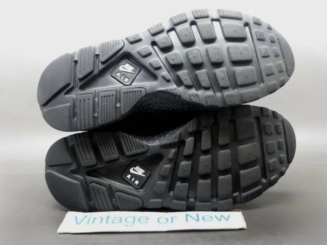 Women's nike air huarache run ultra black white running shoes 819151-005 sz 6