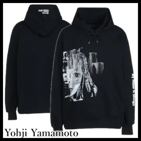 Yohji Yamamoto  |Unisex Street Style Collaboration Long Sleeves Cotton Logo